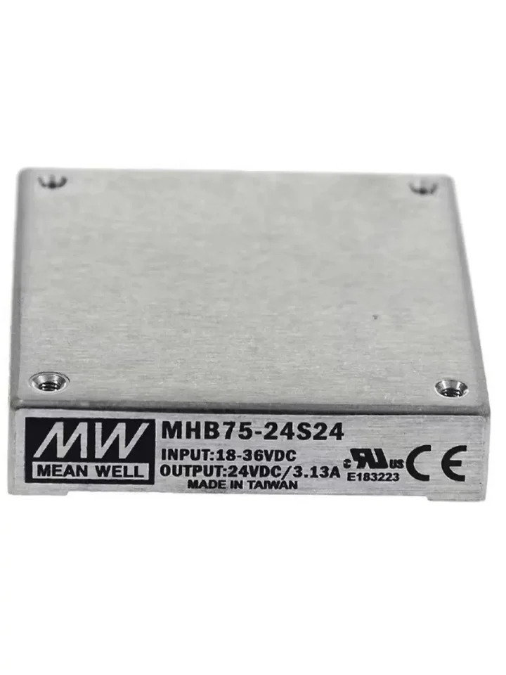 Mingwei 단일 그룹 스위칭 전원공급장치 모듈 MHB75 DC to 75W 12V 24V 48V S05 S12 S24