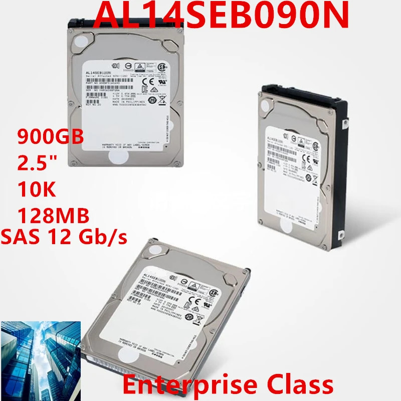 도시바호환 SAS내부 HDD AL14SEB090N 900GB 2.5 인치 12 Gb/s 128MB 10500RPM 신