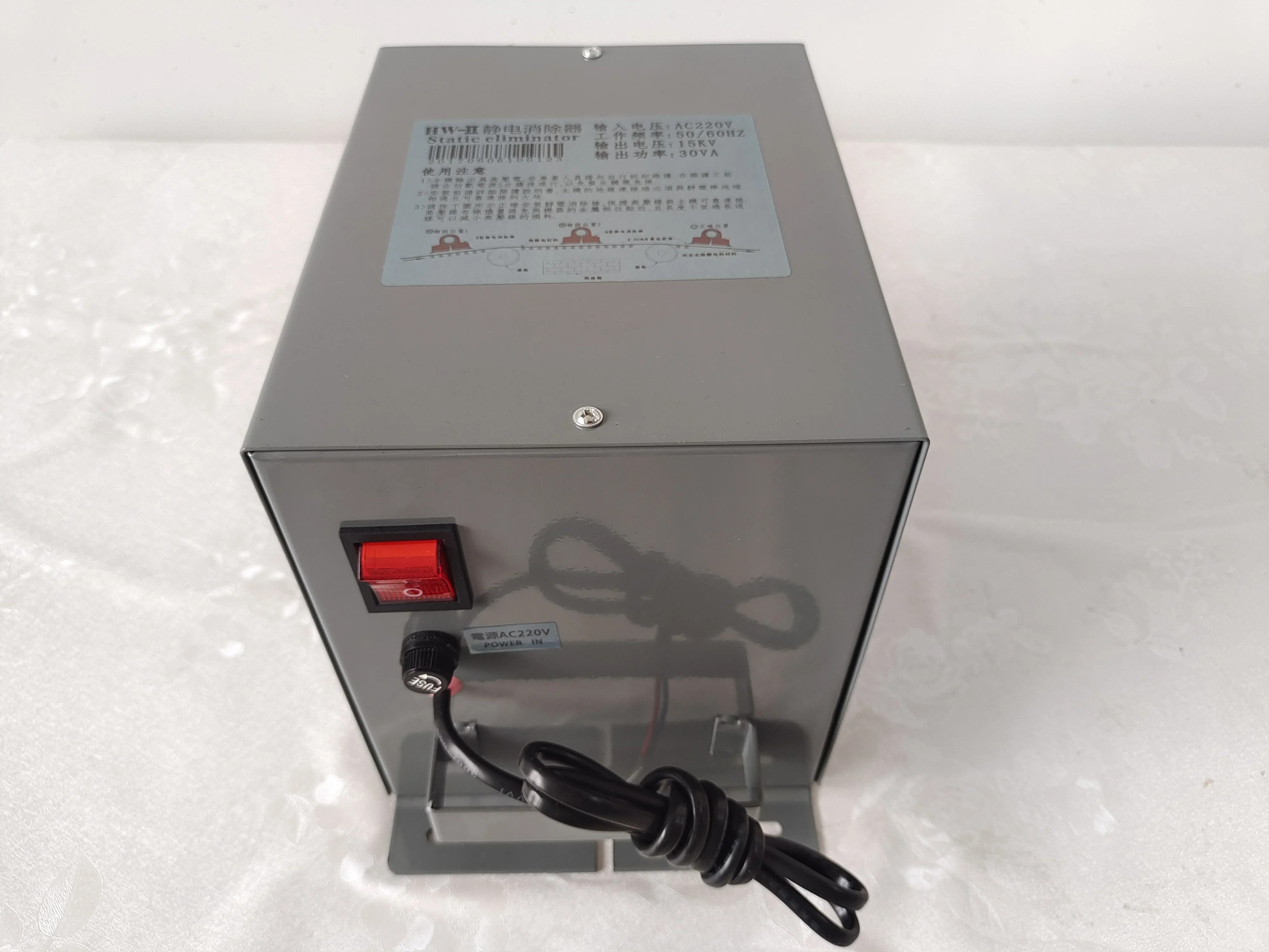 HW-II 정전기 방지 기계 가방 15KV 제거기 AC 220V 50 60HZ 출력 전력 30VA