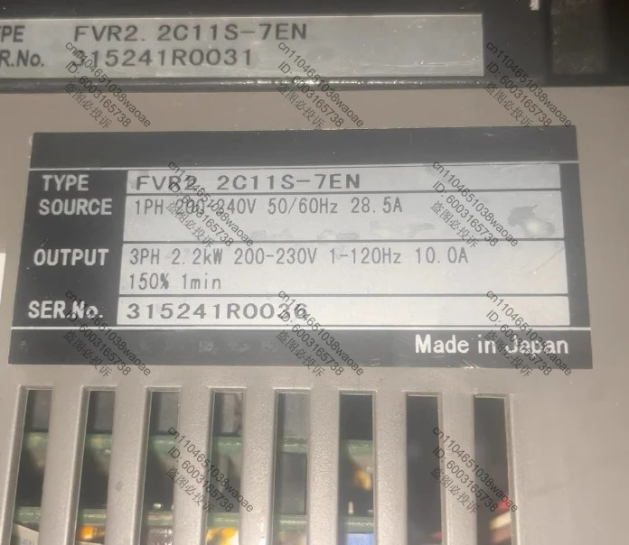 주파수 변환기 FVR2.2C11S-7EN 2.2KW 220V 3상 입력 출력 리퍼 완료