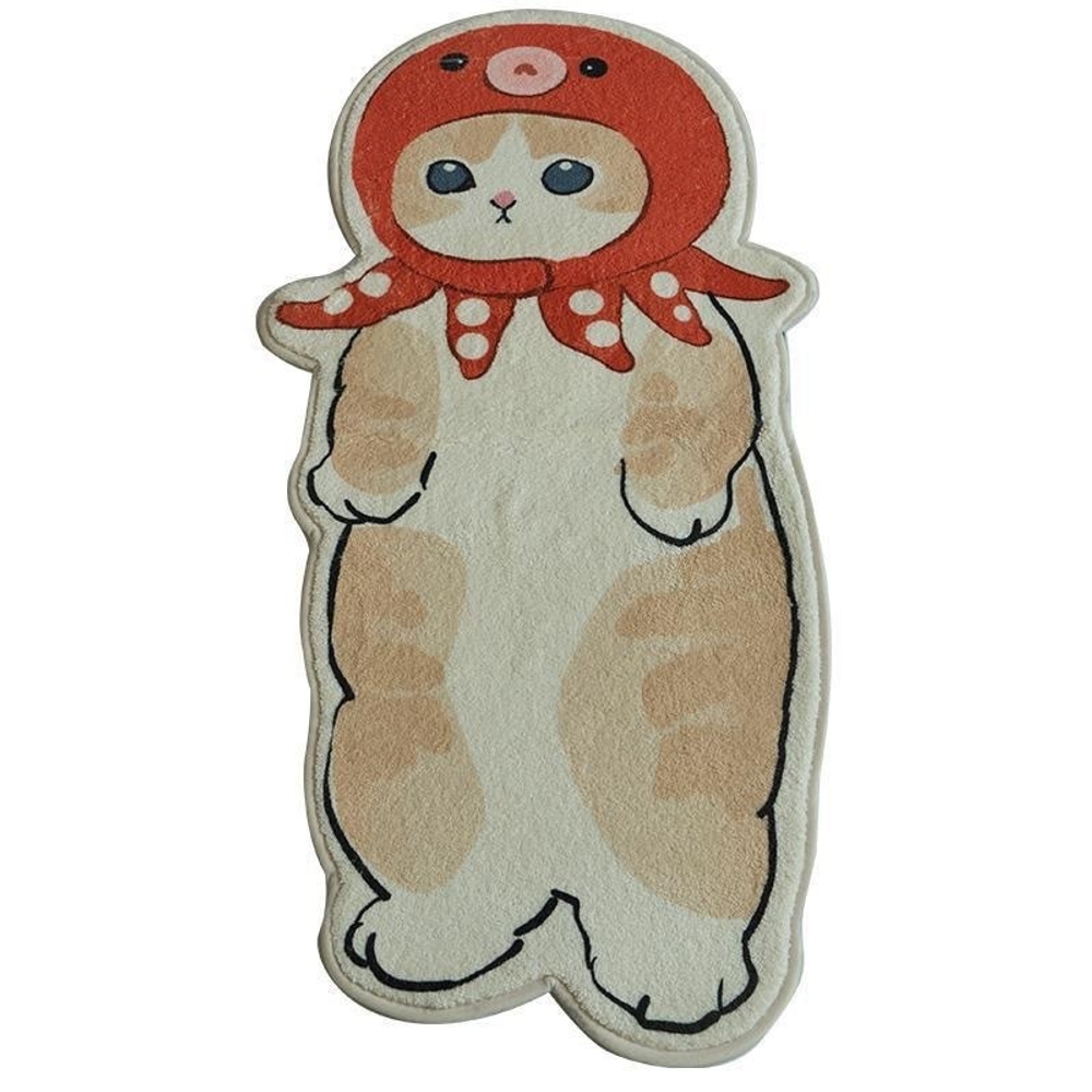 미니멀 발매트 귀여운 고양이 카펫 러그 방꾸미기 원룸꾸미기 유치원캣 40x60cm 이미지 6