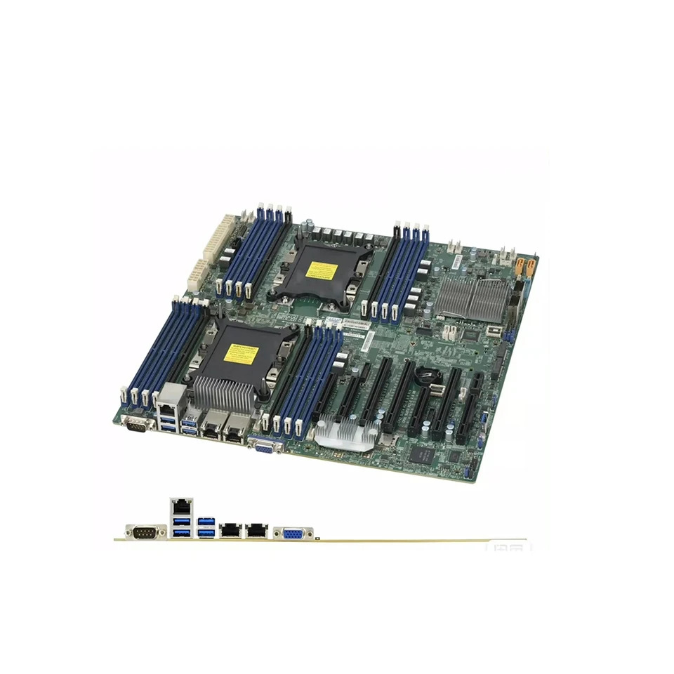 마이크로 마더보드듀얼 LGA3647 핀 CPU C621 서버 워크스테이션 DDR4 X11DPH-I