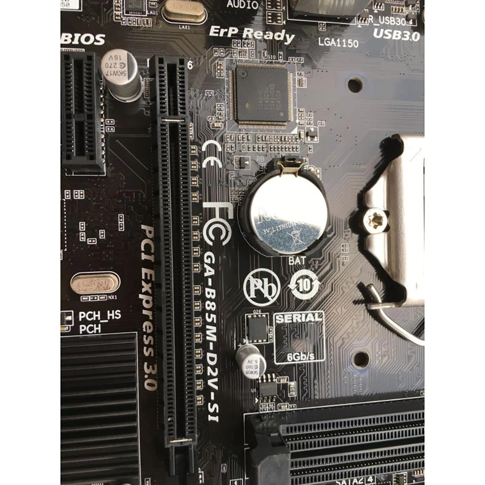 기가 바이트호환 DDR3 메모리1150 핀 올솔리드 스테이트 통합 사운드 보드 GA-B85M-D2V-SI