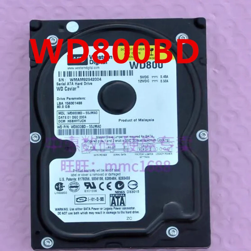 WD800BD WD800WD 80GB SATA 3.5 7200RPM 8MB 데스크탑 하드 드라이브거새