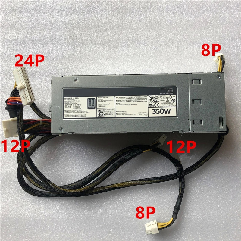 델 T320 PSU 전원공급장치 DH350E-S0 DF83C F350E-S0 8M7N4 DPS-350AB-19 A 350W 신