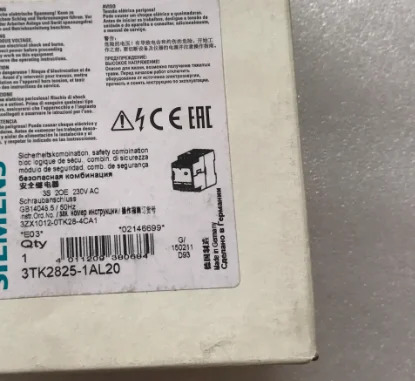 3TK2825-1AL20 6AG1435-2AD00-4AA0 6ES7157-0AC83-0XA0 6ES7193-4CC20-0AA0 6ES7134-4GB01-0AB0