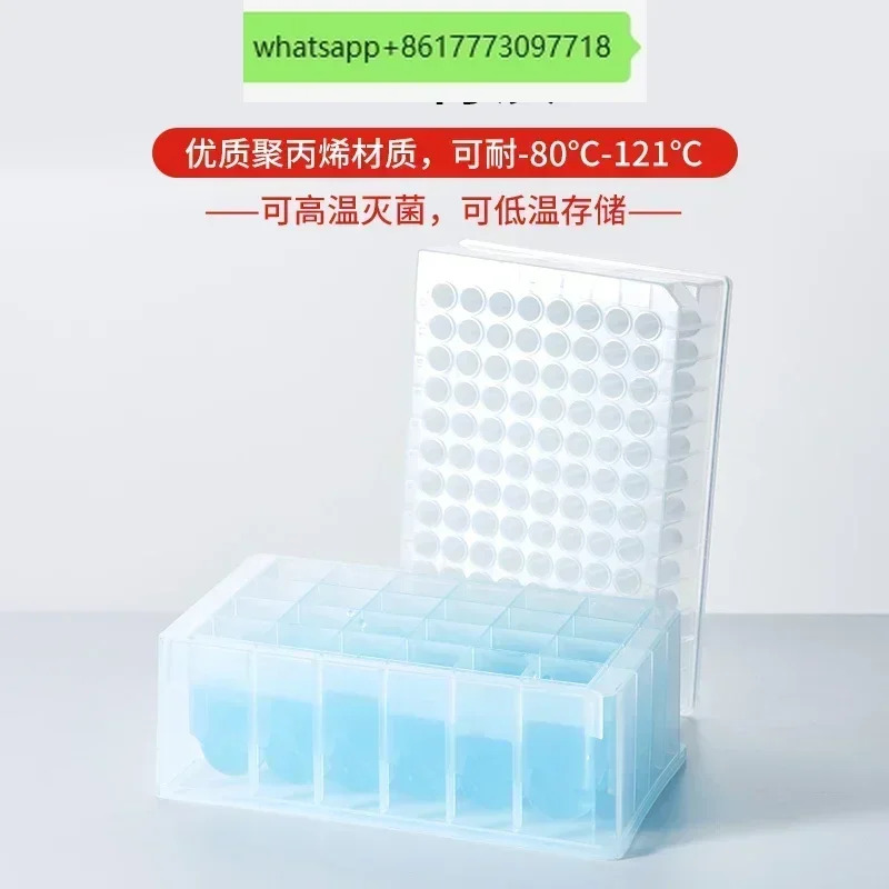 24/48/96웰 원형 깊은 웰 플레이트 세포 배양 저장 샘플링 PCR 구멍 실리콘 커버
