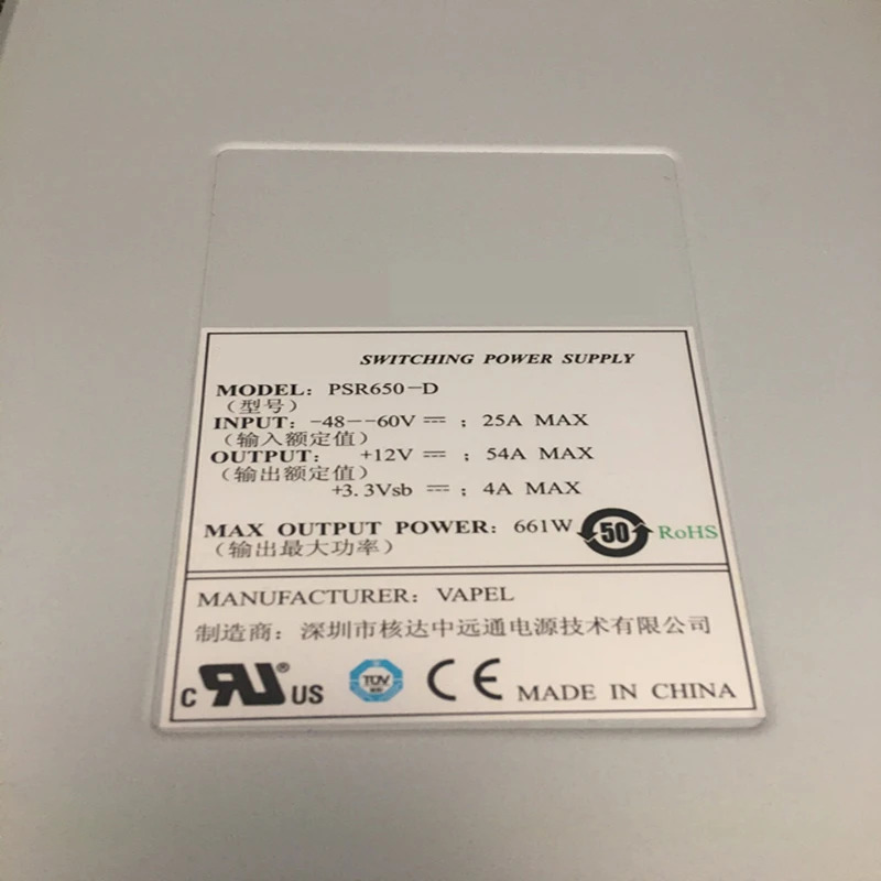 화웨이호환PSU DC 650W 전원공급장치 PSR650-D LSQM1DC650 신