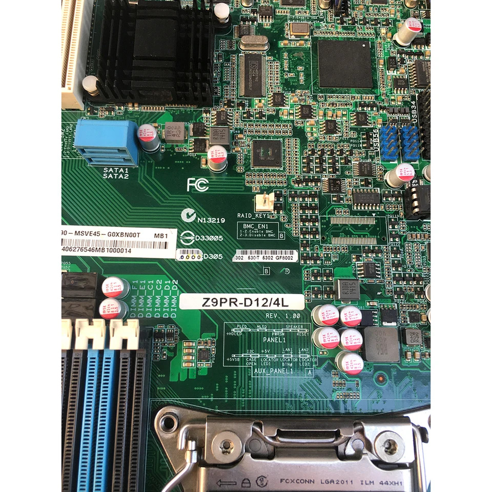 ASUS호환 듀얼 X79 서버 마더보드 7 그래픽 카드 지원 PCI-E Z9PR-D12 4L