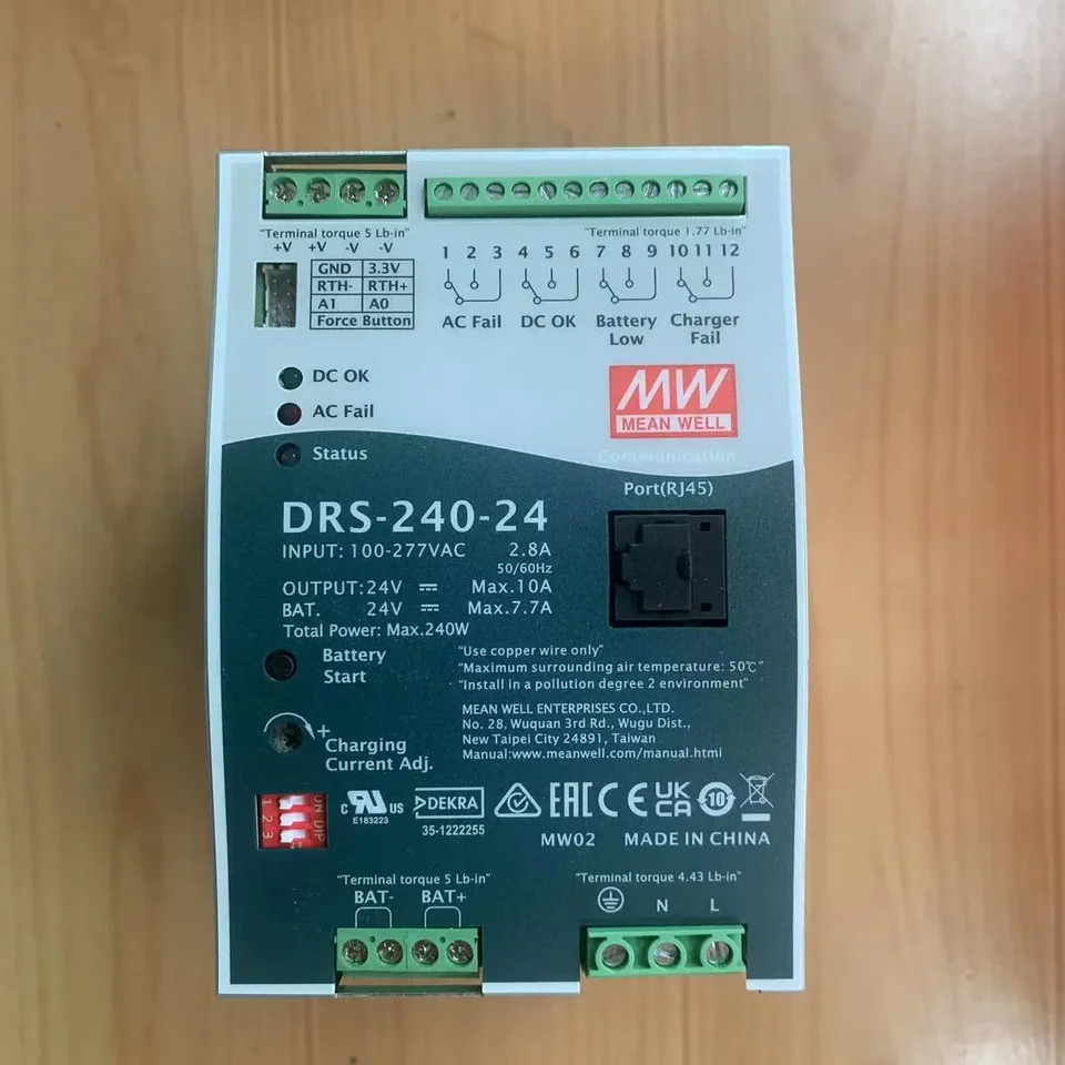 Mingwei 지능형 보안전원공급장치 UPS 통신 기능 240W DRS-240-24 V 36 48 12V