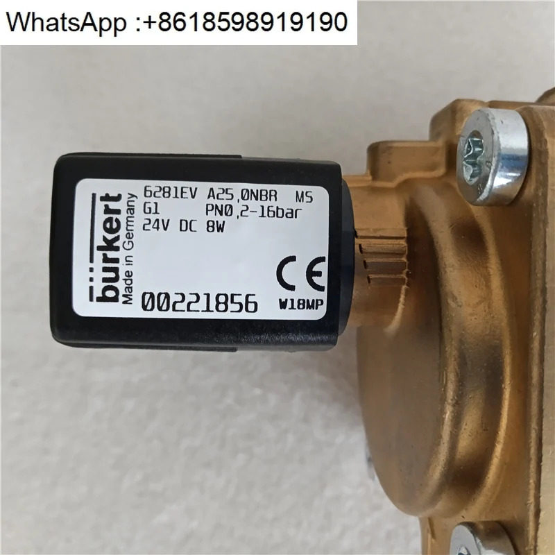 솔레노이드 밸브 6281EV A25.0NBR MS G1 PN0.2-16bar 24V 00221856
