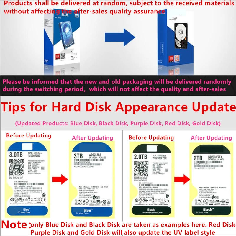 소형 PC 하드 드라이브내장 오리지널 HDD WD40NPZZ WD 블루 4TB 2.5 인치 SATA 128MB 5400RPM 신