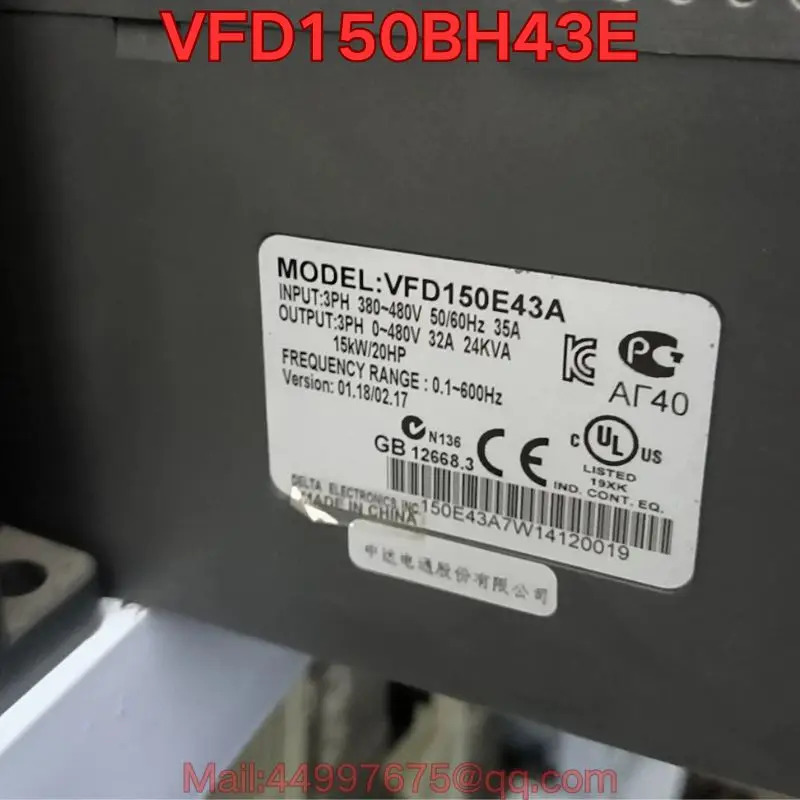 리퍼 VFD150BH43E 인버터기능 리퍼가 완료되었습니다.