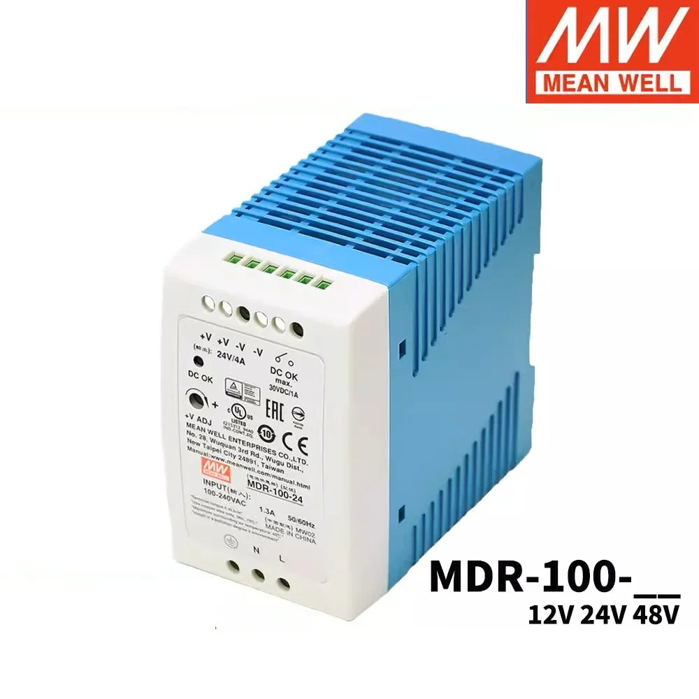 MEAN WELL MDR-100 MDR-100-24 24V 4A 96W 단일 출력 레일 산업전원공급장치
