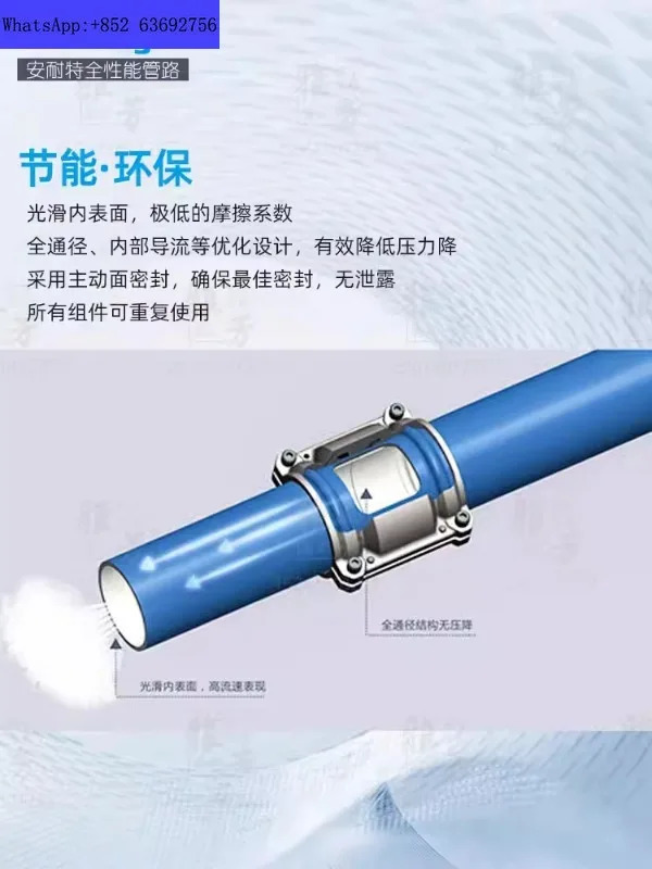 Annette compressed air compressor energy-sing pipeline system aluminum alloy quick tallation T
