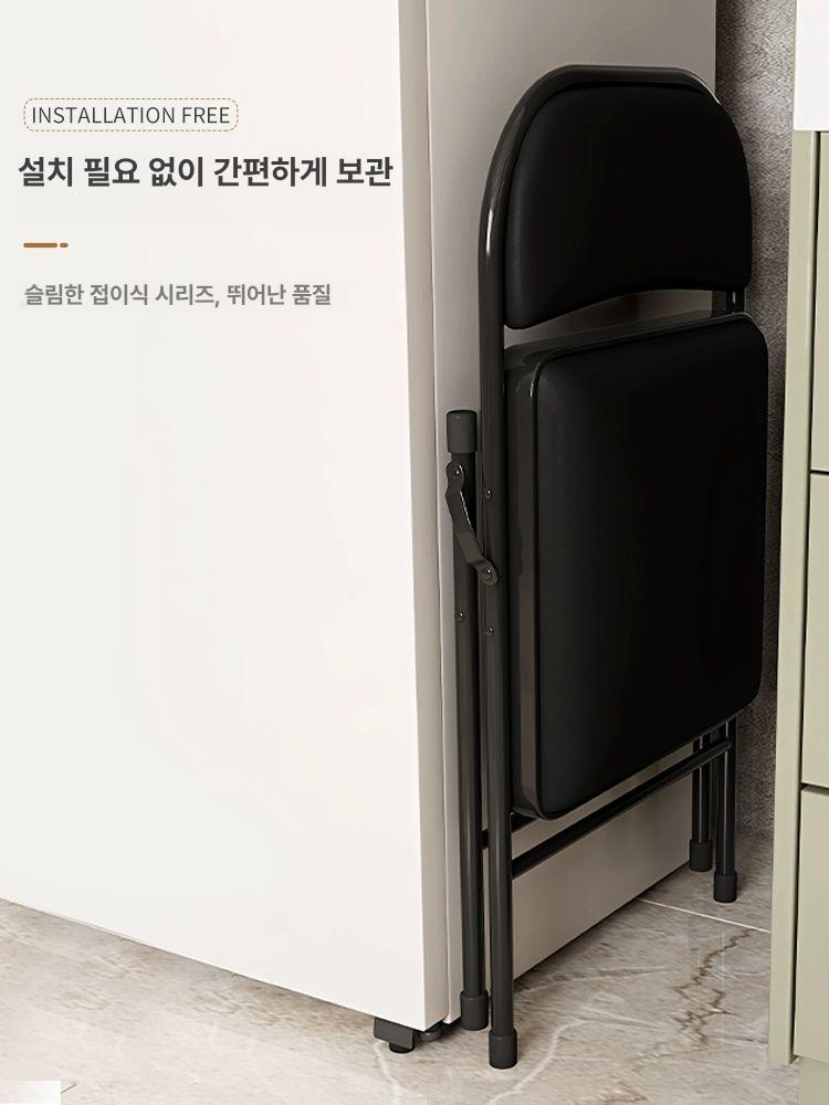 교회1인용의자 체어 강당 공부 회의실 쿠션 블랙 플라스틱 받침대 그레이 다리 - 상세 이미지 5