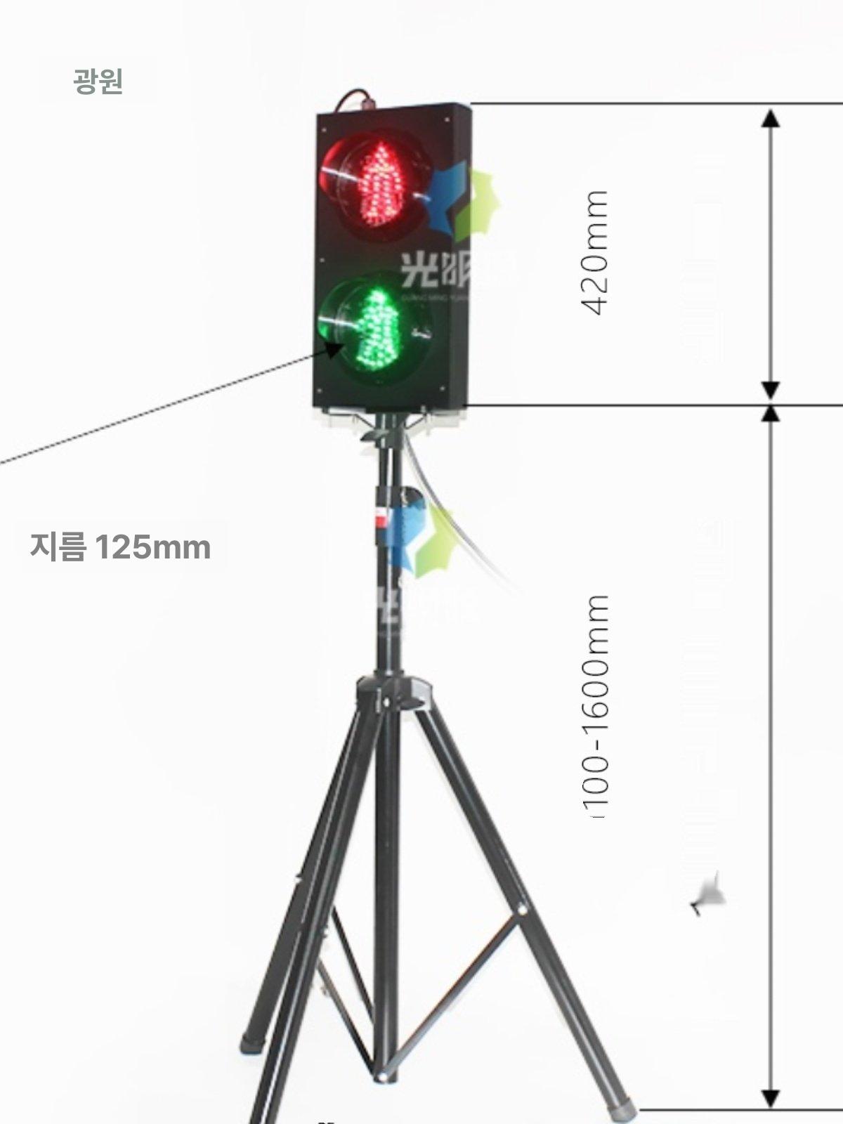 충전식 LED 경고등 도로안전 신호등 교통통제 작업표시등 이동형 안전표시 - 상세 이미지 2