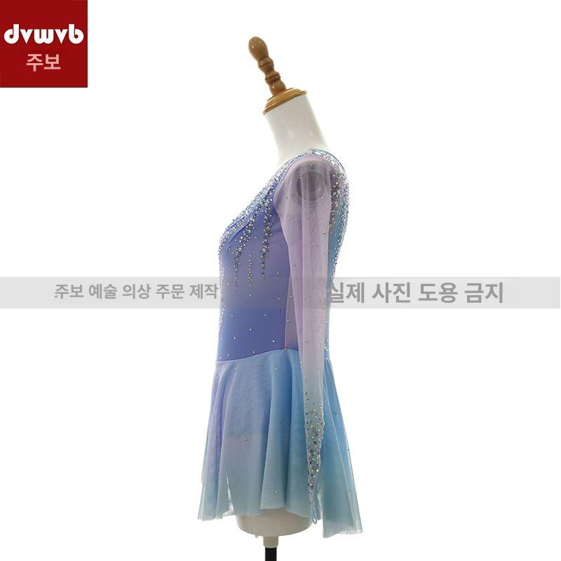 피겨드레스 여성 발레복 연습 체조복 무대의상 프리사이즈 우아한 스타일 이미지 6