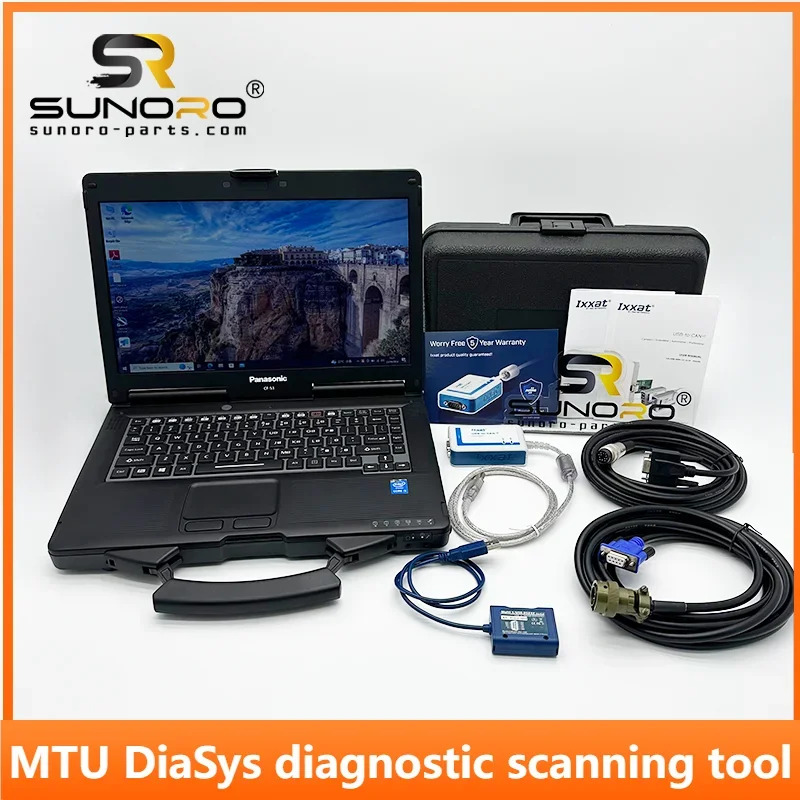 MTU 진단 스캔 도구 USB to CAN V2 컴팩트 IXXAT DiaSys 파나소닉 CF-53 노트북용