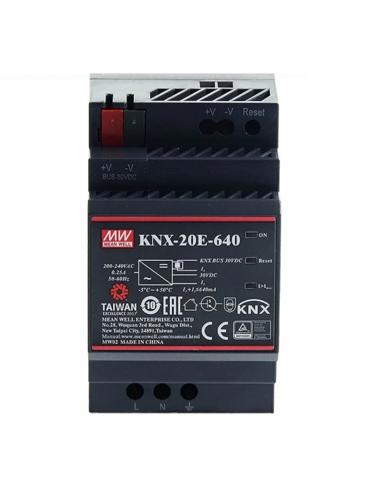 대만 Mingwei KNX-20E-640 KNX/EIB 전원 모듈 스위칭 전원공급장치 640mA