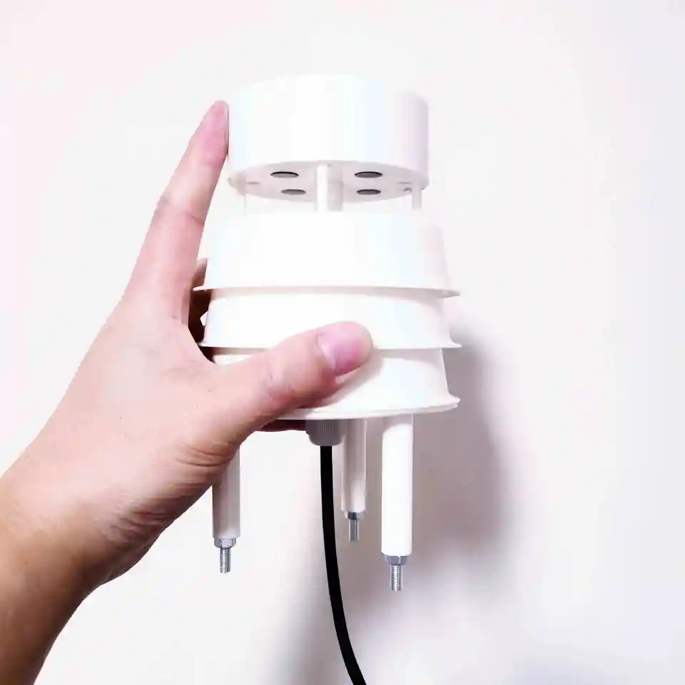 컴팩트 초음파 풍속 방향 센서 2 in 1 4-20Ma 0-5V 0-10V Rs485