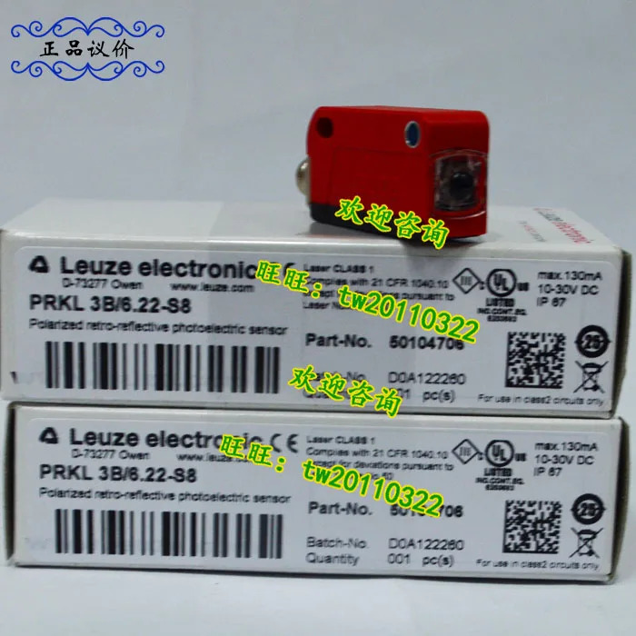 Leuze 광전스위치 PRK3CL1.A3 4T-M8 PRKL 3B 6.22-S8 단종 신