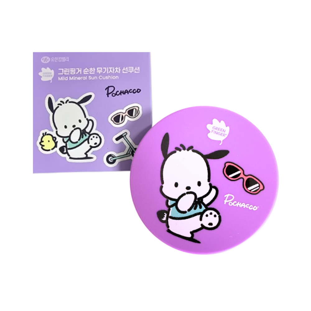 그린핑거 순한 무기자차 선쿠션 포차코 에디션 12g x2개 SPF50+ PA++++ - 상품 이미지