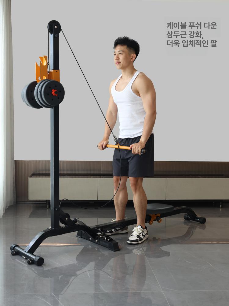 홈짐 케이블 로잉머신 시티드로우 선형 상체 운동기구 - 상세 이미지 4