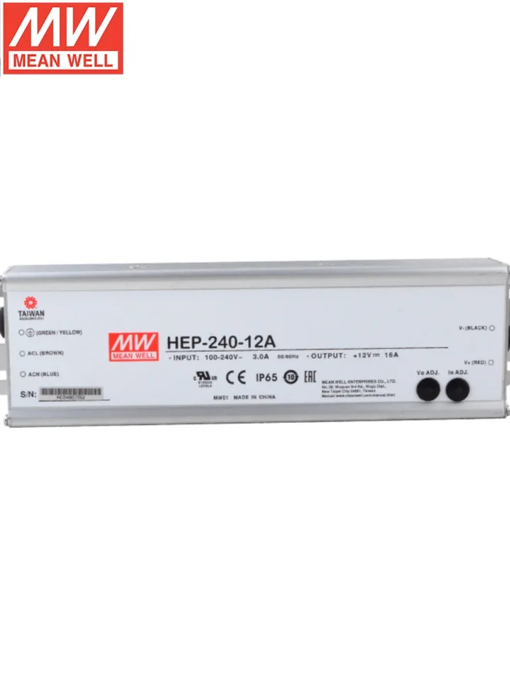 HEP-240 Mingwei 전원공급장치 산업IP68 가혹환경 저항 W 12A 15A 24A 36A 48A 54A