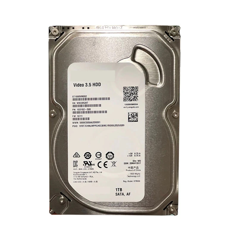 씨게이트오리지널 HDD 내부 하드 드라이브 감시 ST1000VM002 1TB 3.5 인치 SATA 6 Gb/s 64MB 5900RPM 신