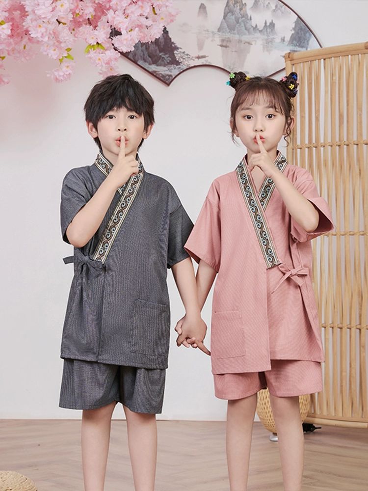 찜질방 잠옷 황토복 사우나복 마사지 가운 남성 여성 가족 단체복 세트 - 상세 이미지 3