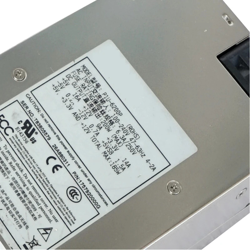 Advantech EmacsPSU 전원공급장치 P1U-6200P 20 4P 1U 200W 신