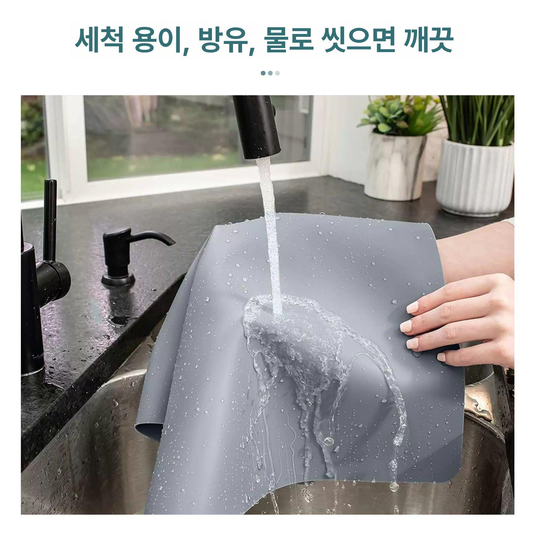 투명 방수 식탁 실리콘 매트 북유럽 스타일 테이블 커버 식탁보 보호 필름 - 상세 이미지 5