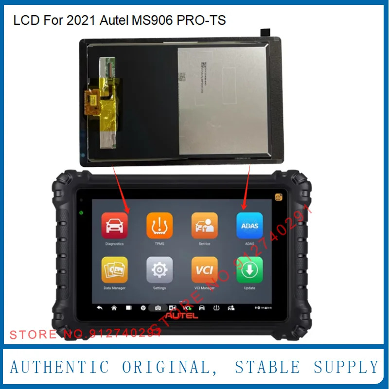 터치 패널 오리지널 LCD 디스플레이 스크린 Autel MS906 PRO TS Mxisys MK906PRO MS 906 PRO-TS 8 인치
