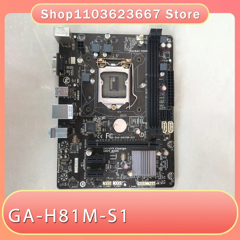기가 바이트호환 솔리드 스테이트 캐패시터 컴퓨터 데스크탑 H81 마더보드 DDR3 1150 핀 GA-H81M-S1
