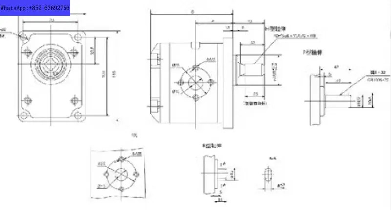 유압식 기어 펌프 SDH 오일 CBT t-F304 306 310 314 316 320 325F3P7