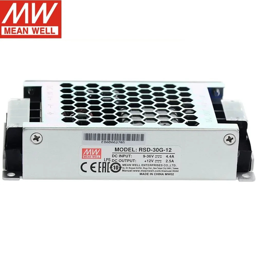 MEAN WELL RSD-30 3.3V 5V 12V 15V 24V 30W 신뢰할 수 철도 DC-DC 컨버터 형 인클로저는 가혹환경.