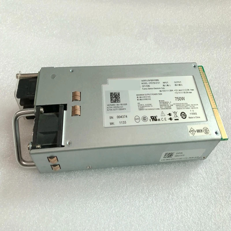 델 R510 R910 오리지널 PSU DC 750W 전원공급장치 CPS750-D121 6F5 06F5
