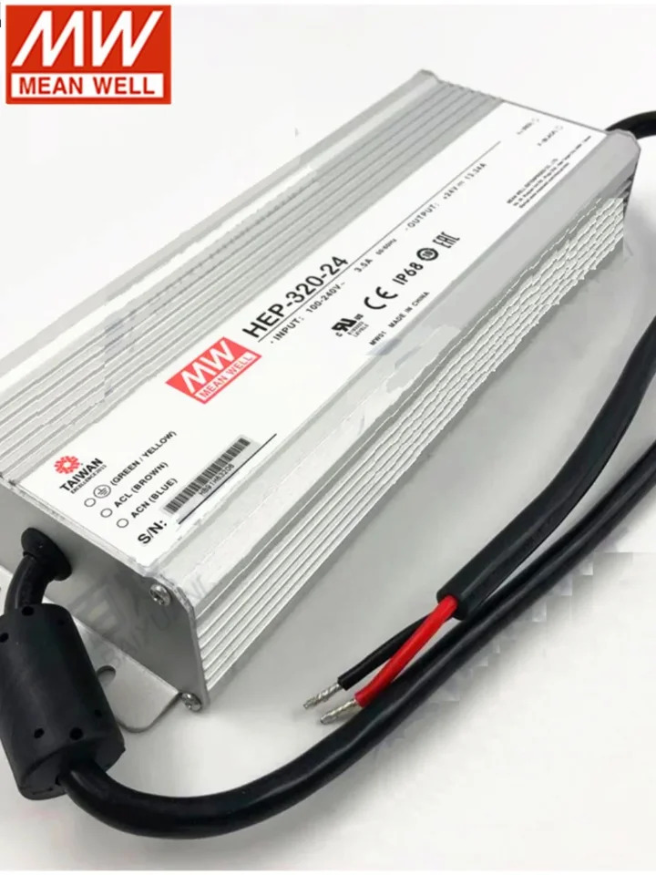 대만 Mingwei 스위칭 전원공급장치 HEP-320-12 15 24 36 48/54 V/W 산업 저항 가혹환경