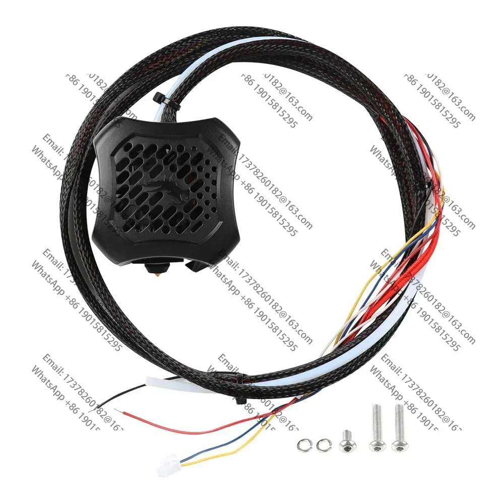 2pcs Ender 3 V2 압출기 엔드 전체 키트 조립 3D 프린터 부품 이냉각팬 0.4mm 노즐 알루미늄 가열 블록