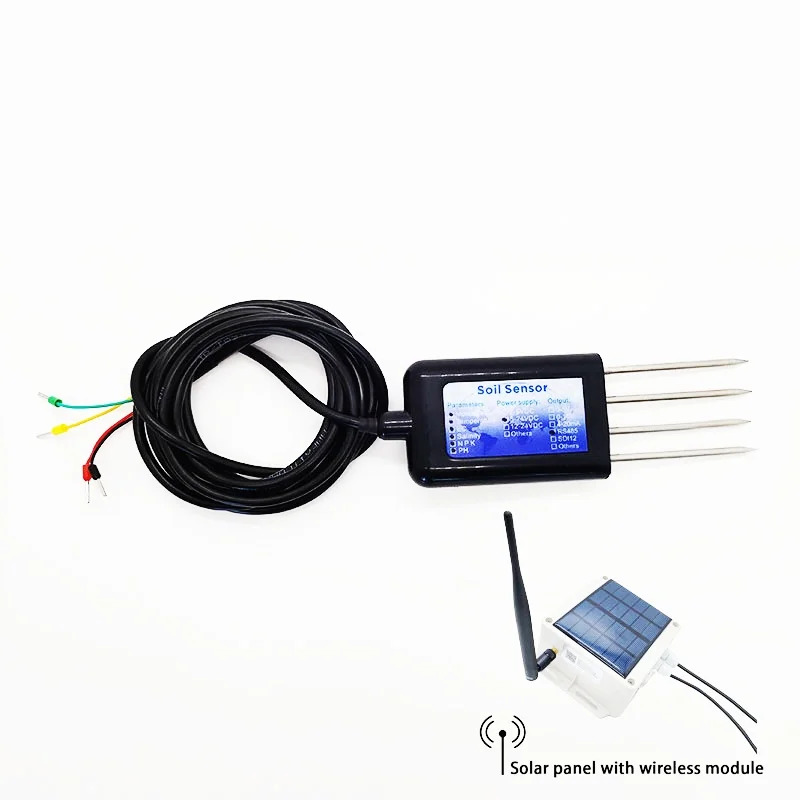 IoT LORA LORAWAN RS485 모드토양 NPK EC 전도도 온도 수분 PH 센서 농업CE 7 in 1