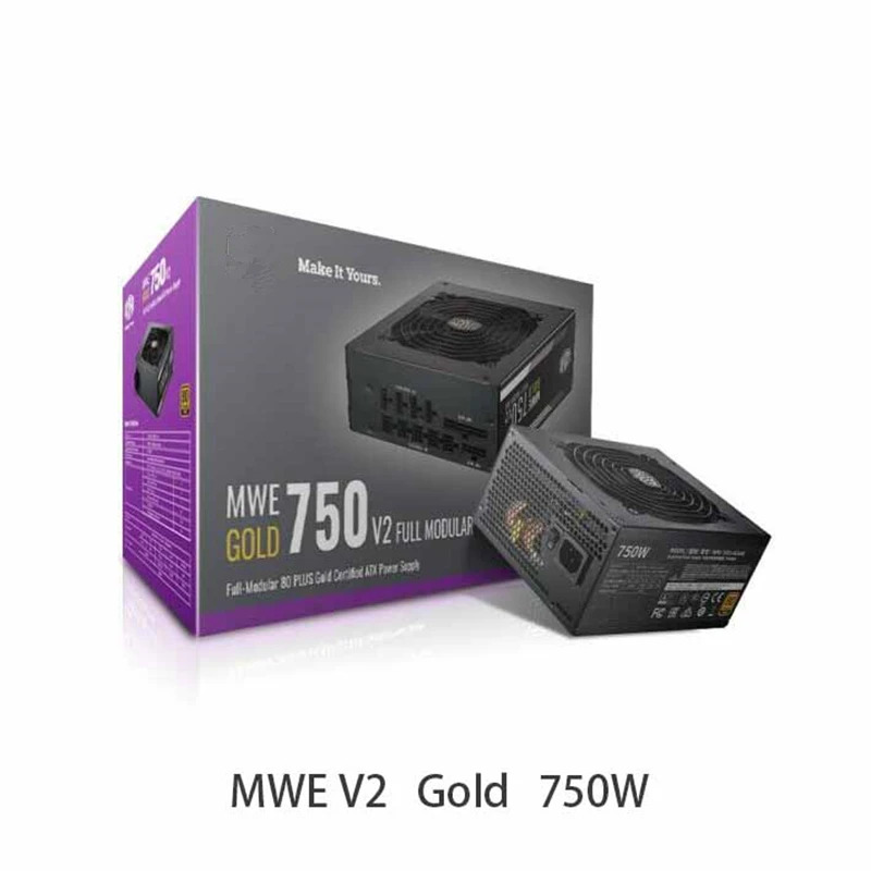 쿨러 마스터오리지널 PSU MWE 골드 750 RTX2080Ti 750W 전원공급장치 MPY-7501-AFAAG MPE-7501-AFAAG