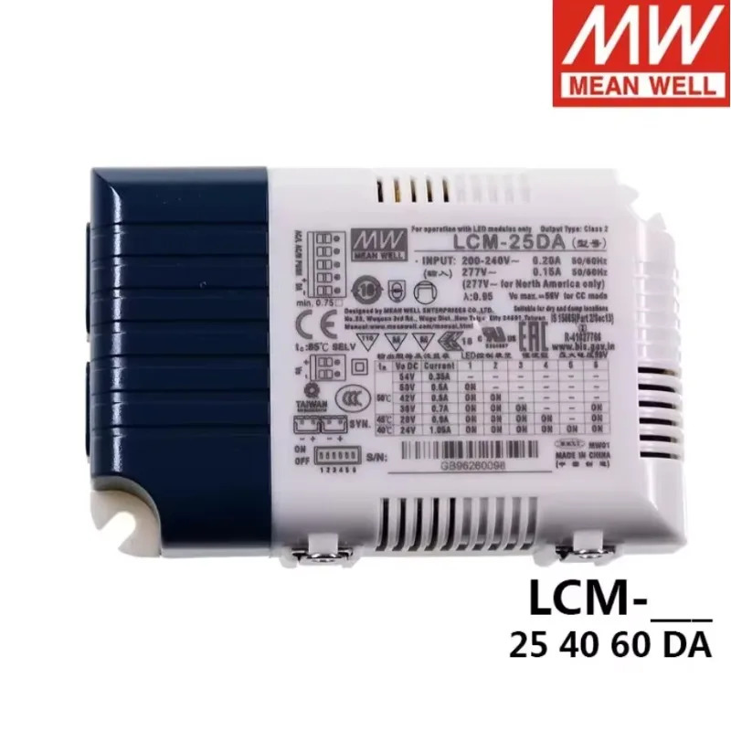 MEAN WELL LCM-40 67V 600mAmeanwell 42W 다단계 출력 전류 LED 전원공급장치