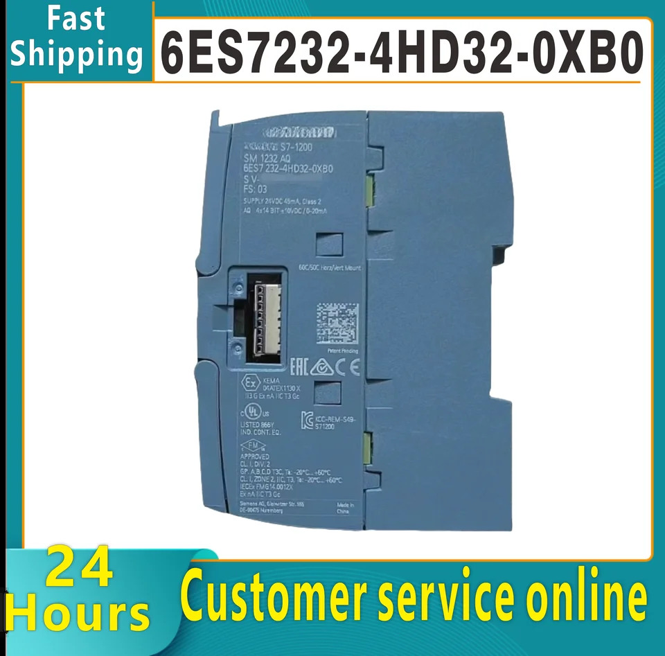 아날로그 출력 새 S7-1200 66ES7232-4HD32-0XB0 6ES7 232-4HD32-0XB0 6ES72 32-4HD32-0XB0