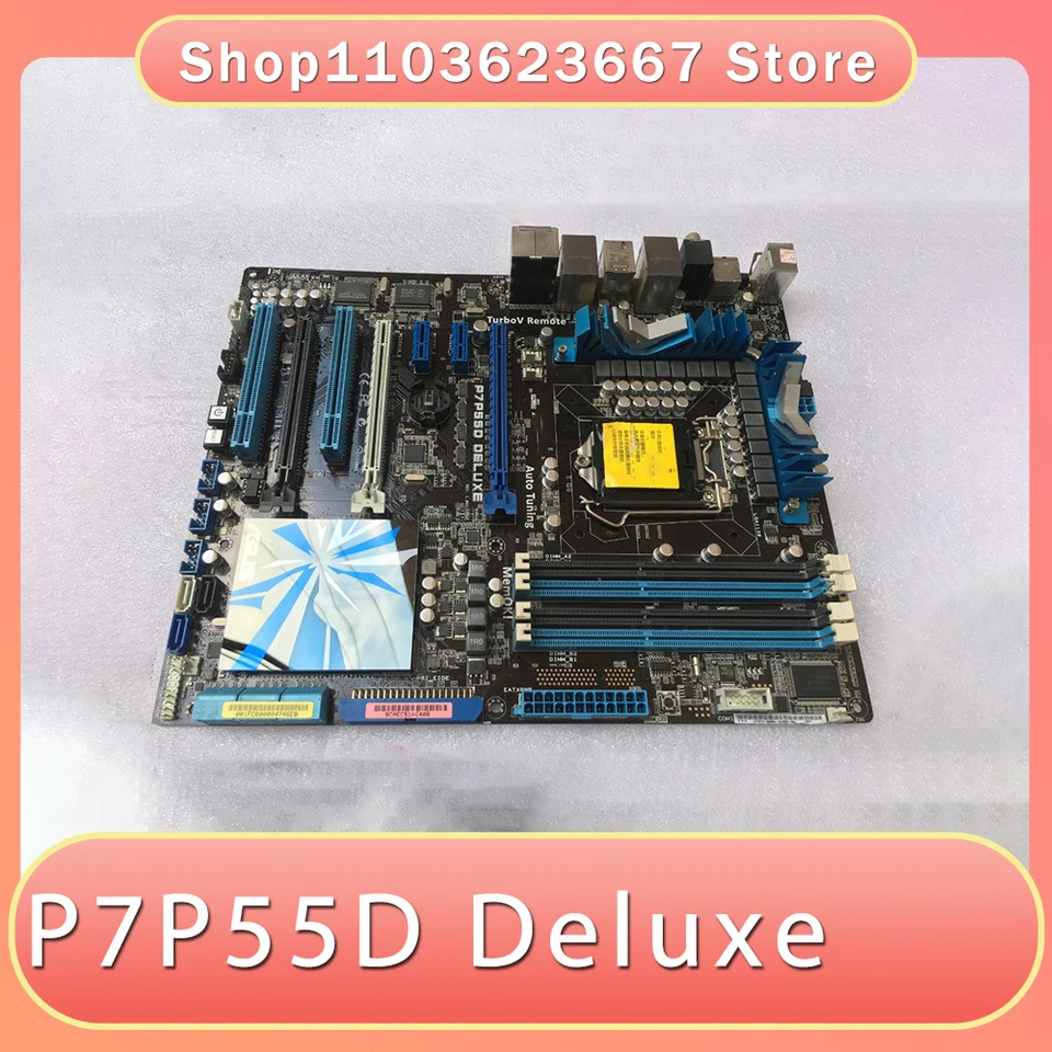 ASUS호환 마더보드1156 핀 보드 I3 530 I5 760 I7870k P7P55D 디럭스 지원