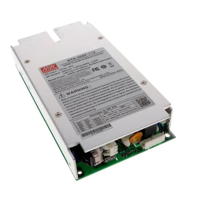 대만 Mingwei NTS-400P-124 하이 트러스트 내장 순수 사인파 DC-AC 인버터 400W