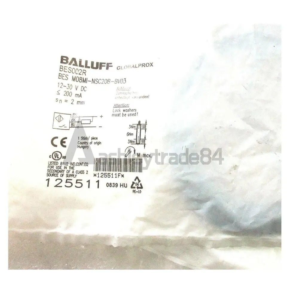 BALLUFF BES M08MI-NSC20B-BV03 BES002R 유도 표준 센서 NPN 신