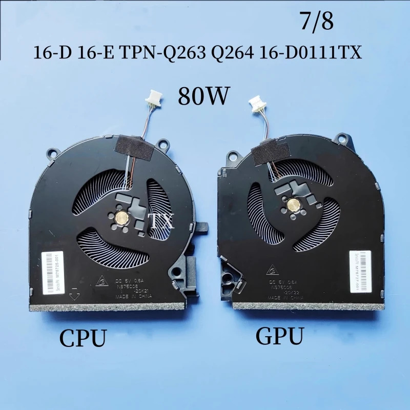 hp호환 섀도우 엘프 7/8 16-D E TPN-Q263 Q264 16-D0111TX 노트북 냉각팬