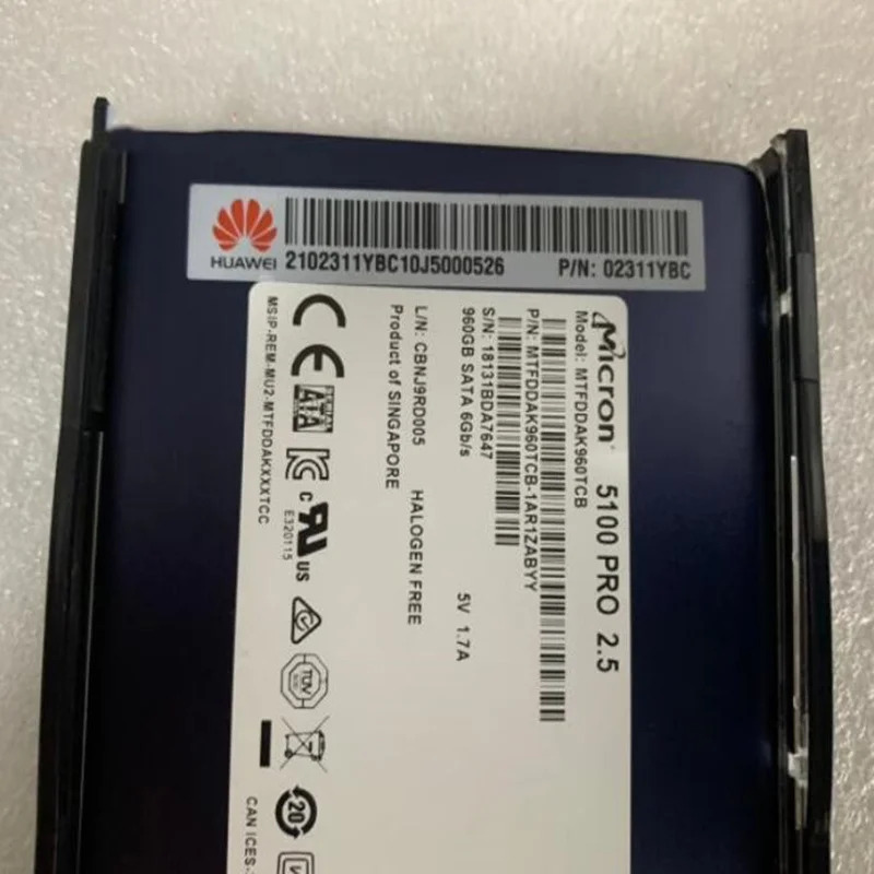 Huawei호환 RH2288 V3 V5 960GB 2.5 SATA SSD 02311YBC새 솔리드 스테이트 드라이브