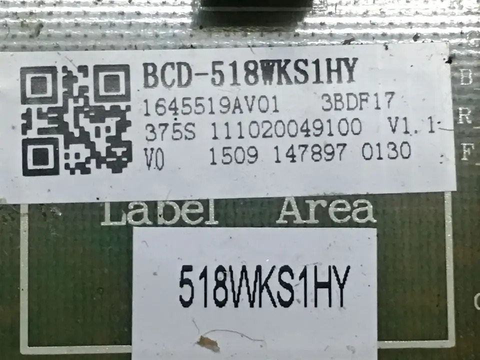 마더보드 컴퓨터 보드 BCD-518WKS1HY BCD-630WXS BCD-630WT 1629343 부품